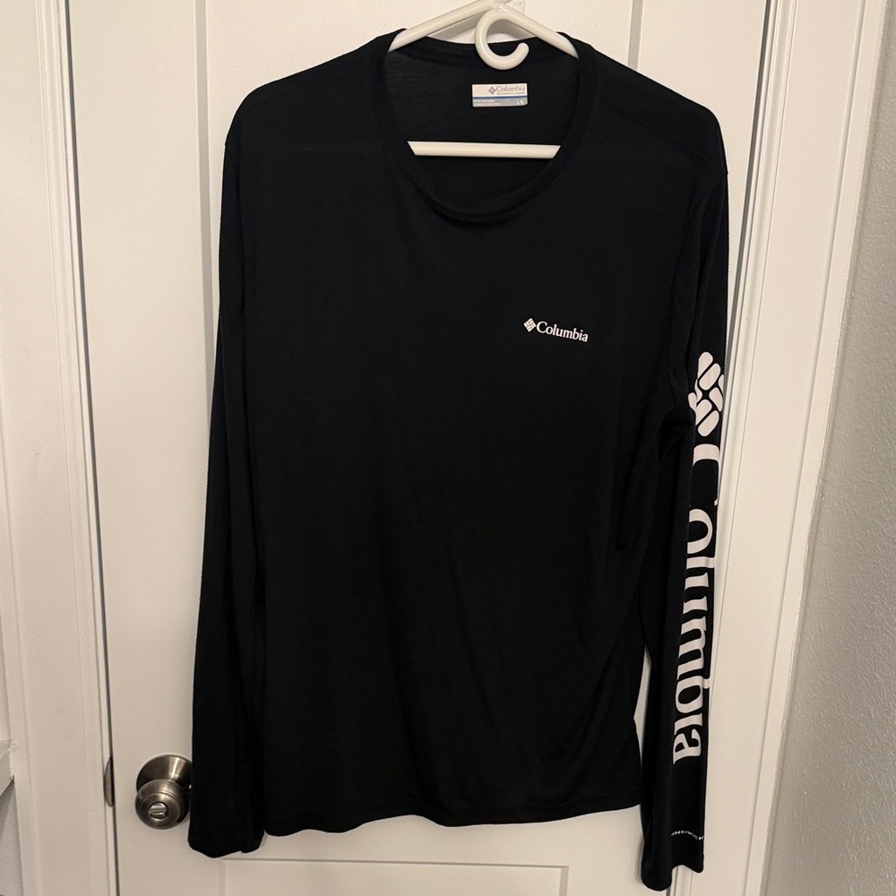 Columbia Omni-Wick Men's Black Long Sleeve Tee